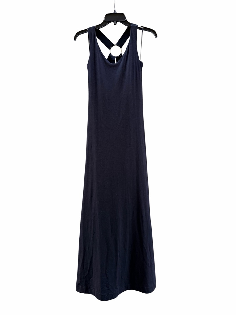 Cuyana Black Maxi Circle Back Dress XS